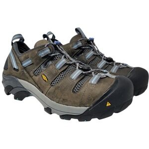 KEEN Utility Womens Shoes Size 10W Atlanta‎ Cool ESD Steel Safety Toe Boot Brown